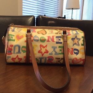 Dooney and Bourke Rainbow Print Handbag